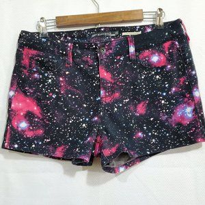 Lovesick Galaxy Print Low Rise Shorts Size 15